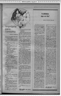 Imprópria para consumo – 05/02/1983